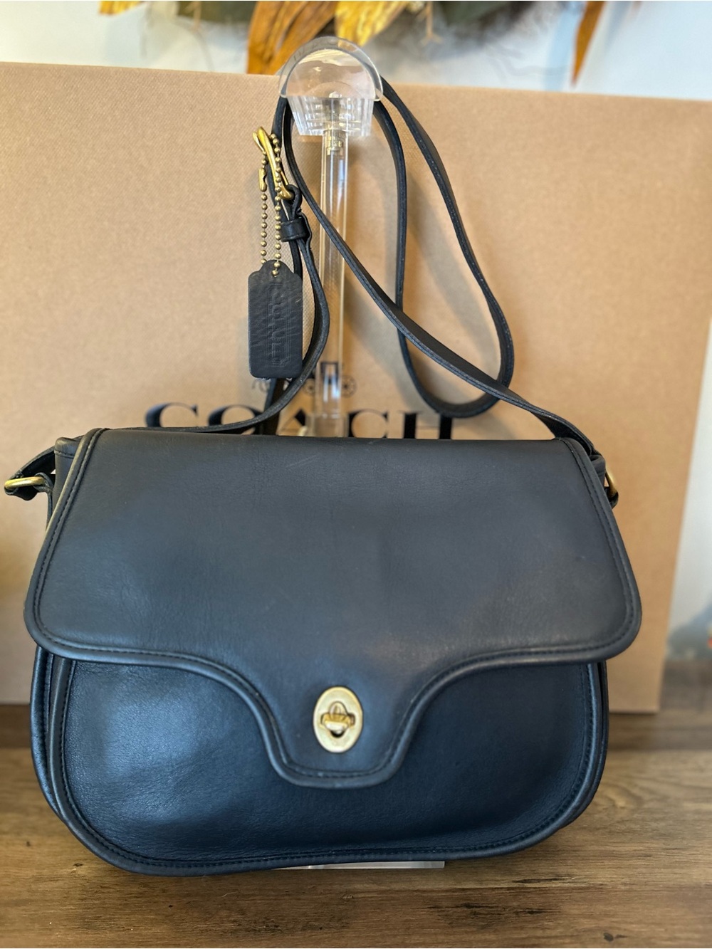 💙 VINTAGE COACH LENOX | NAVY GLOVE-TANNED LEATHER 💙